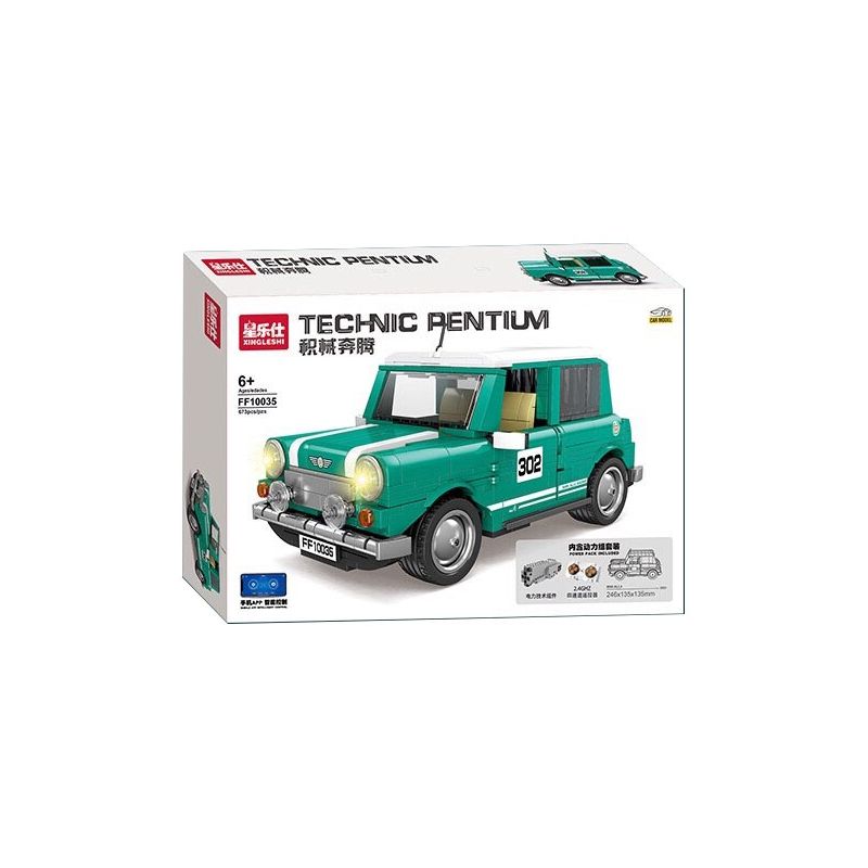 XINGLESHI FF10035 10035 ĐIỀU KHIỂN TỪ XA XE HƠI MINI MASTER bộ đồ chơi xếp lắp ráp ghép mô hình Creator Sáng Tạo 673 khối