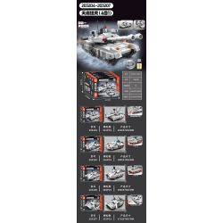 SEMBO 203204 203205 203206 203207 4 SỰ KẾT HỢP CỦA XE TĂNG CHÍNH TIANQI 99A CHALLENGER II MAIN BATTLE TANK TYPE 59 bộ đồ chơi xếp lắp ráp ghép mô hình Military Army Quân Sự Bộ Đội 1254 khối