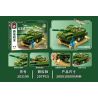 SEMBO 203197 LÍNH TRUNG QUỐC XE TĂNG HẠNG TYPE 59 bộ đồ chơi xếp lắp ráp ghép mô hình Military Army Quân Sự Bộ Đội 236 khối
