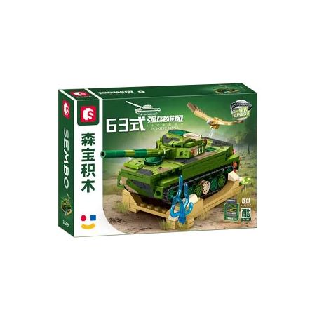 SEMBO 203199 ZHONGBING BỂ GIẢI QUYẾT ĐẤT NƯỚC LOẠI 63 bộ đồ chơi xếp lắp ráp ghép mô hình Military Army Quân Sự Bộ Đội 207 khối