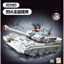 SEMBO 203193 ZHONGBING 99A BỂ CHIẾN ĐẤU CHÍNH bộ đồ chơi xếp lắp ráp ghép mô hình Military Army Quân Sự Bộ Đội 650 khối