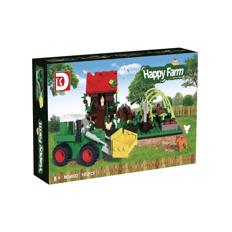 DK 6022 TỔ GÀ NÔNG TRẠI bộ đồ chơi xếp lắp ráp ghép mô hình City HAPPY FARM Thành Phố 505 khối
