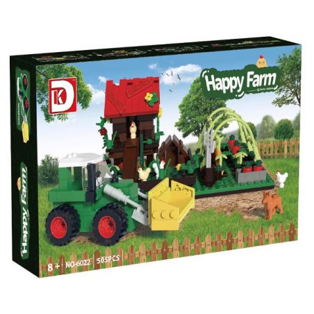 DK 6022 TỔ GÀ NÔNG TRẠI bộ đồ chơi xếp lắp ráp ghép mô hình City HAPPY FARM Thành Phố 505 khối