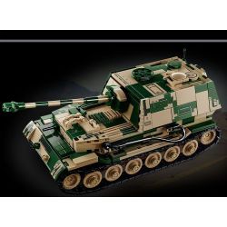 LE YI 66059 XE MÁY BAY CHIẾN ĐẤU TĂNG PIXEL bộ đồ chơi xếp lắp ráp ghép mô hình Military Army ELEPHANT TANK DESTROYER Quân Sự Bộ Đội 826 khối