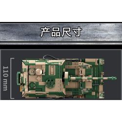 LE YI 66059 XE MÁY BAY CHIẾN ĐẤU TĂNG PIXEL bộ đồ chơi xếp lắp ráp ghép mô hình Military Army ELEPHANT TANK DESTROYER Quân Sự Bộ Đội 826 khối