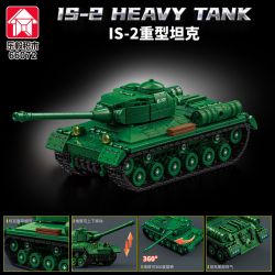 LE YI 66072 IS-2 BỂ NẶNG bộ đồ chơi xếp lắp ráp ghép mô hình Military Army IS-2 HEAVY TANK Quân Sự Bộ Đội 752 khối