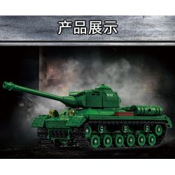 LE YI 66072 IS-2 BỂ NẶNG bộ đồ chơi xếp lắp ráp ghép mô hình Military Army IS-2 HEAVY TANK Quân Sự Bộ Đội 752 khối