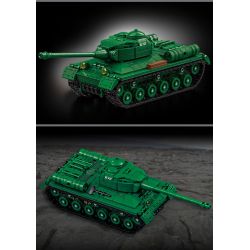LE YI 66072 IS-2 BỂ NẶNG bộ đồ chơi xếp lắp ráp ghép mô hình Military Army IS-2 HEAVY TANK Quân Sự Bộ Đội 752 khối