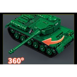 LE YI 66072 IS-2 BỂ NẶNG bộ đồ chơi xếp lắp ráp ghép mô hình Military Army IS-2 HEAVY TANK Quân Sự Bộ Đội 752 khối