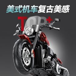 GULY 60534 HARLEY DAVIDSON SOFTAIL CHỈ HUY XE MÁY bộ đồ chơi xếp lắp ráp ghép mô hình Technic Kỹ Thuật Công Nghệ Cao Mô Hình Phương Tiện