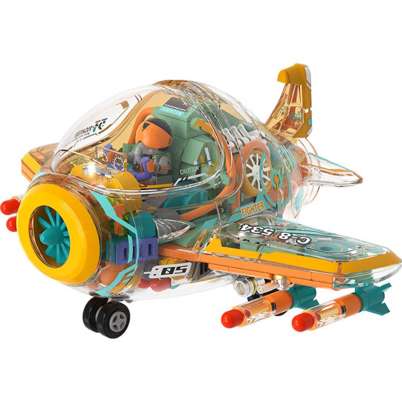 IBLOCK IB1301-3 1301-3 MẶT TRẬN MINI MÁY BAY CHIẾN ĐẤU J-05 JET bộ đồ chơi xếp lắp ráp ghép mô hình MINI MILITARY RAGE