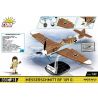 COBI 5761 MECE SCHMIDT BF-109 G 1:32 tỷ lệ 1:32 bộ đồ chơi xếp lắp ráp ghép mô hình Military Army MESSERSCHMITT BF 109 G Quân Sự Bộ Đội 350 khối