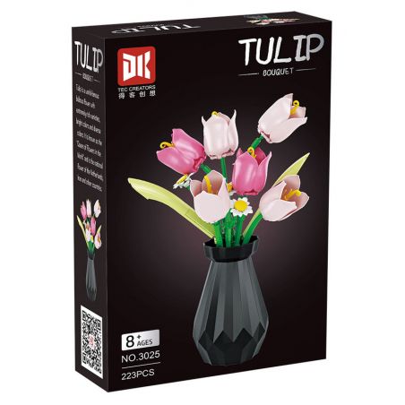 DK 3025 TULIP bộ đồ chơi xếp lắp ráp ghép mô hình Creator Sáng Tạo 223 khối