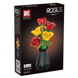 DK 3026 HOA HỒNG bộ đồ chơi xếp lắp ráp ghép mô hình Creator ROSES Sáng Tạo 249 khối