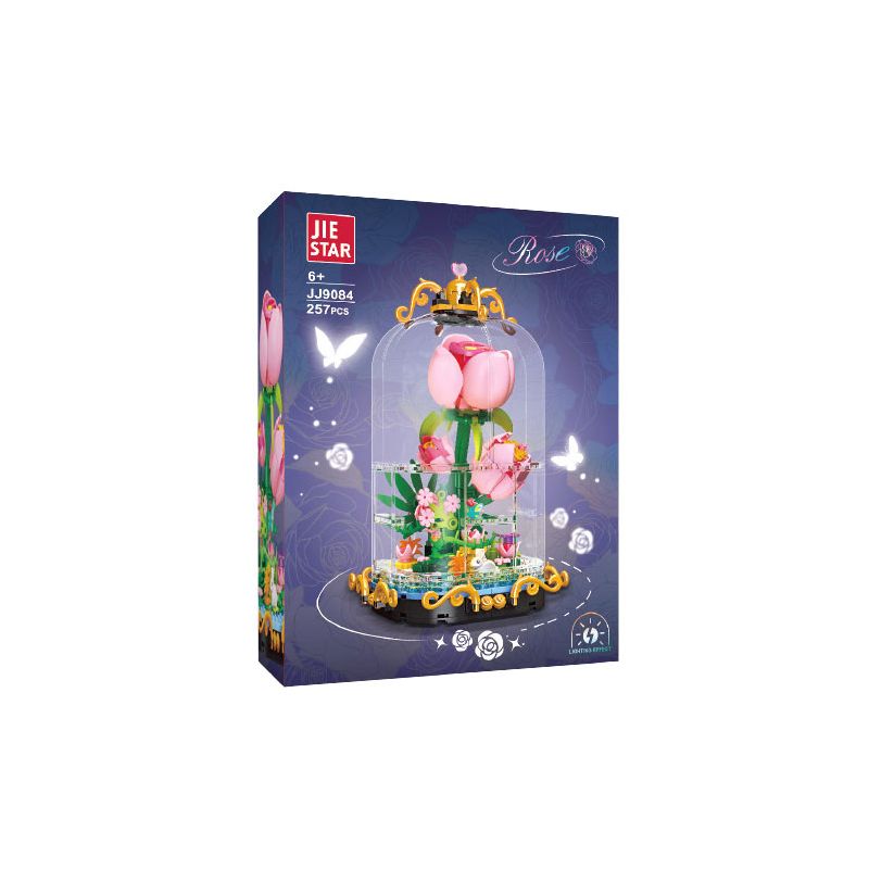 JIESTAR JJ9084 9084 HOA HỒNG bộ đồ chơi xếp lắp ráp ghép mô hình 257 khối