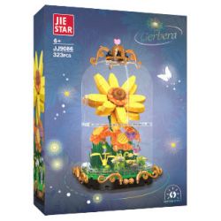 JIESTAR JJ9086 9086 MẶT TRỜI NHỎ HOA ĐỒNG TIỀN bộ đồ chơi xếp lắp ráp ghép mô hình 323 khối