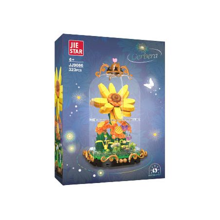 JIESTAR JJ9086 9086 MẶT TRỜI NHỎ HOA ĐỒNG TIỀN bộ đồ chơi xếp lắp ráp ghép mô hình 323 khối
