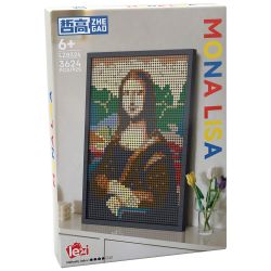 ZHEGAO LZ8324 8324 NỤ CƯỜI CỦA MONA LISA bộ đồ chơi xếp lắp ráp ghép mô hình Art MONALISA 3624 khối