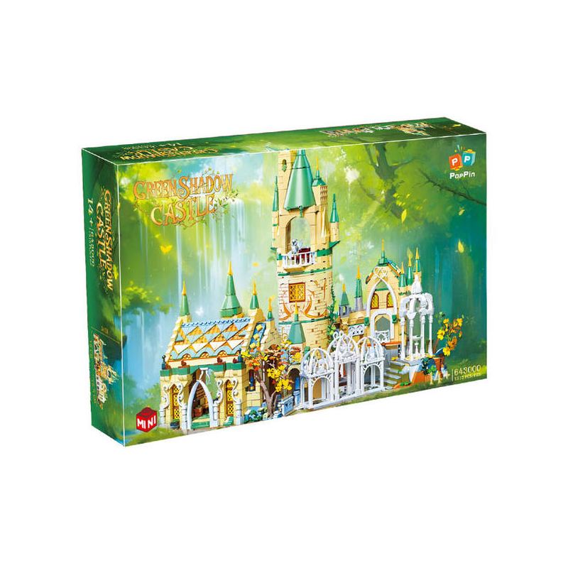 ZHEGAO 643000 LÂU ĐÀI MÀU XANH LÁ CÂY bộ đồ chơi xếp lắp ráp ghép mô hình The Lord Of The Rings GREEN SHADOW CASTLE Chúa Nhẫn 1515 khối