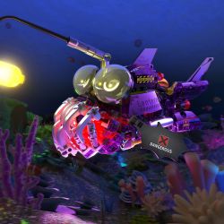 ZHEGAO 662037 SEA LIFE 2 4 MẪU bộ đồ chơi xếp lắp ráp ghép mô hình 1191 khối