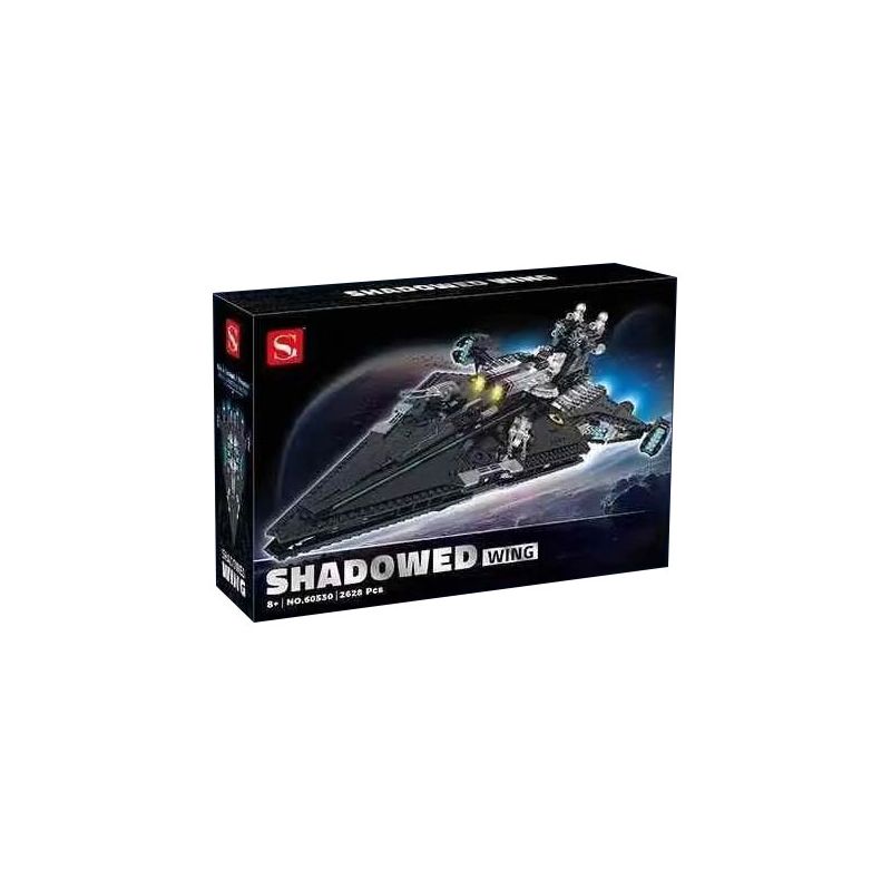 DOUBLE HEIGHT 60530 TÀU SAO DIABLO bộ đồ chơi xếp lắp ráp ghép mô hình SHADOWED WING 2628 khối