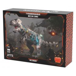 IAMBRICK 30601 KHỦNG LONG CƠ KHÍ bộ đồ chơi xếp lắp ráp ghép mô hình MECHA DINO TYRANNOSAURUS