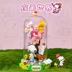 PANTASY 86902 SNOOPY FANTASY SONG TRANH THẾ GIỚI bộ đồ chơi xếp lắp ráp ghép mô hình Movie & Game Phim Và Trò Chơi 269 khối