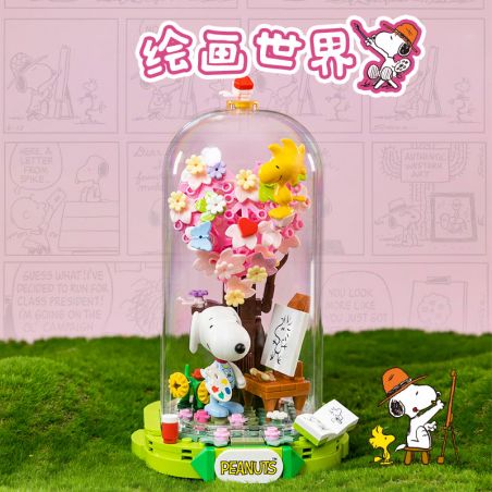 PANTASY 86902 SNOOPY FANTASY SONG TRANH THẾ GIỚI bộ đồ chơi xếp lắp ráp ghép mô hình Movie & Game Phim Và Trò Chơi 269 khối