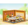 WEKKI 516417 NGÔI NHÀ JENGA THƠM NGON CỦA CHIBI MARUKO-CHAN HÀNG SUSHI bộ đồ chơi xếp lắp ráp ghép mô hình Movie & Game Phim Và Trò Chơi 206 khối