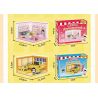 WEKKI 516417 NGÔI NHÀ JENGA THƠM NGON CỦA CHIBI MARUKO-CHAN HÀNG SUSHI bộ đồ chơi xếp lắp ráp ghép mô hình Movie & Game Phim Và Trò Chơi 206 khối