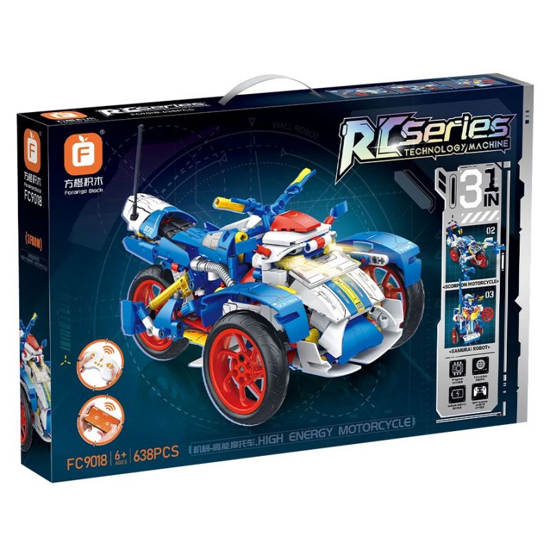 FORANGE FC9018 9018 XE MÁY NĂNG LƯỢNG CAO bộ đồ chơi xếp lắp ráp ghép mô hình Technic Kỹ Thuật Công Nghệ Cao Mô Hình Phương Tiện 638 khối