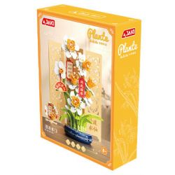 JAKI DK002 CÂY HOA XU HƯỚNG QUỐC GIA LINGBO NARCISSUS bộ đồ chơi xếp lắp ráp ghép mô hình Creator Sáng Tạo
