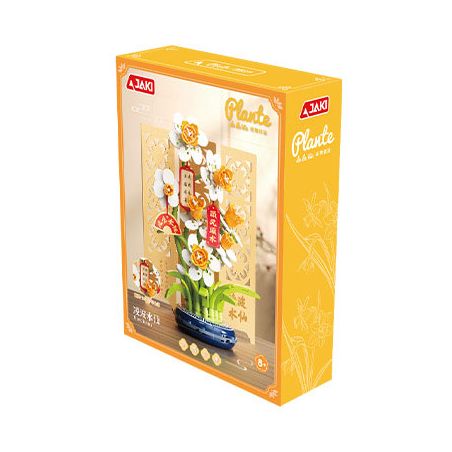 JAKI DK002 CÂY HOA XU HƯỚNG QUỐC GIA LINGBO NARCISSUS bộ đồ chơi xếp lắp ráp ghép mô hình Creator Sáng Tạo