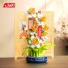 JAKI DK002 CÂY HOA XU HƯỚNG QUỐC GIA LINGBO NARCISSUS bộ đồ chơi xếp lắp ráp ghép mô hình Creator Sáng Tạo