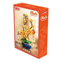 JAKI DK003 XU HƯỚNG HOA CÂY QUỐC GIA RỰC RỠ ĐÓN XUÂN bộ đồ chơi xếp lắp ráp ghép mô hình Creator WINTER JASMINE Sáng Tạo