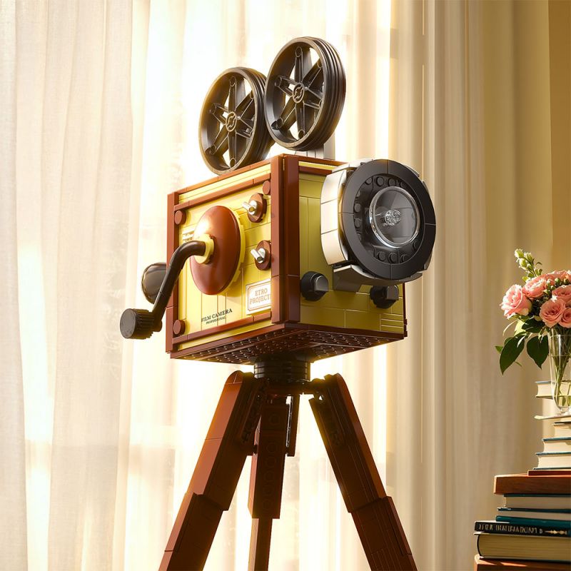 ZHEGAO 662041 MÁY CHIẾU CỔ ĐIỂN bộ đồ chơi xếp lắp ráp ghép mô hình Creator Sáng Tạo 588 khối