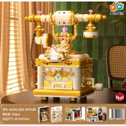 ZHEGAO 662042 ĐIỆN THOẠI RETRO bộ đồ chơi xếp lắp ráp ghép mô hình Creator Sáng Tạo 552 khối