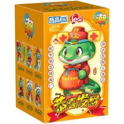ZHEGAO LZ8335 8335 6 ĐẠI VẬN CHO TUỔI TỴ TĂNG TRƯỞNG ĐỀU ĐẶN CÁ HÀNG NĂM NGHĨ ĐẾN RẮN CAM MANG LẠI THỊNH VƯỢNG RỒNG MAY MẮN PHÚ QUÝ CẦU bộ đồ chơi xếp lắp ráp ghép mô hình Creator Sáng Tạo 3181 khối