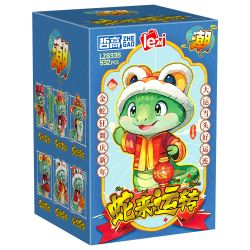 ZHEGAO LZ8335 8335 6 ĐẠI VẬN CHO TUỔI TỴ TĂNG TRƯỞNG ĐỀU ĐẶN CÁ HÀNG NĂM NGHĨ ĐẾN RẮN CAM MANG LẠI THỊNH VƯỢNG RỒNG MAY MẮN PHÚ QUÝ CẦU bộ đồ chơi xếp lắp ráp ghép mô hình Creator Sáng Tạo 3181 khối