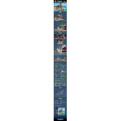 MouldKing 10143 Mould King 10143 KHÁCH SẠN VEN BIỂN bộ đồ chơi xếp lắp ráp ghép mô hình City SEASIDE RESTAURANT Thành Phố 989 khối