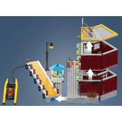 MouldKing 10143 Mould King 10143 KHÁCH SẠN VEN BIỂN bộ đồ chơi xếp lắp ráp ghép mô hình City SEASIDE RESTAURANT Thành Phố 989 khối