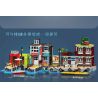 MouldKing 10143 Mould King 10143 KHÁCH SẠN VEN BIỂN bộ đồ chơi xếp lắp ráp ghép mô hình City SEASIDE RESTAURANT Thành Phố 989 khối