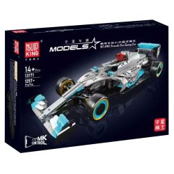 MouldKing 13171 Mould King 13171 ĐỘI MEBEN F1 ĐUA XE CÔNG THỨC bộ đồ chơi xếp lắp ráp ghép mô hình Technic AMG FORMULA ONE RACING CAR Kỹ Thuật Công Nghệ Cao Mô Hình Phương Tiện 1257 khối