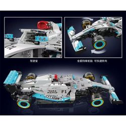 MouldKing 13171 Mould King 13171 ĐỘI MEBEN F1 ĐUA XE CÔNG THỨC bộ đồ chơi xếp lắp ráp ghép mô hình Technic AMG FORMULA ONE RACING CAR Kỹ Thuật Công Nghệ Cao Mô Hình Phương Tiện 1257 khối