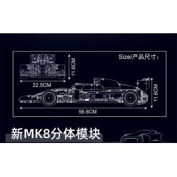 MouldKing 13171 Mould King 13171 ĐỘI MEBEN F1 ĐUA XE CÔNG THỨC bộ đồ chơi xếp lắp ráp ghép mô hình Technic AMG FORMULA ONE RACING CAR Kỹ Thuật Công Nghệ Cao Mô Hình Phương Tiện 1257 khối