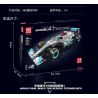 MouldKing 13171 Mould King 13171 ĐỘI MEBEN F1 ĐUA XE CÔNG THỨC bộ đồ chơi xếp lắp ráp ghép mô hình Technic AMG FORMULA ONE RACING CAR Kỹ Thuật Công Nghệ Cao Mô Hình Phương Tiện 1257 khối