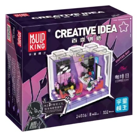 MouldKing 24036 Mould King 24036 NGÀY CÀ PHÊ bộ đồ chơi xếp lắp ráp ghép mô hình COFFEE DAY 332 khối