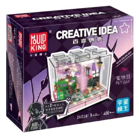 MouldKing 24038 Mould King 24038 NGÀY THÚ CƯNG bộ đồ chơi xếp lắp ráp ghép mô hình PET DAY 400 khối