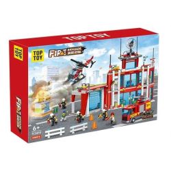 TOP TOY TC2810 2810 ĐỘI CHỮA CHÁY bộ đồ chơi xếp lắp ráp ghép mô hình City FIRE BRIGADE Thành Phố 1055 khối