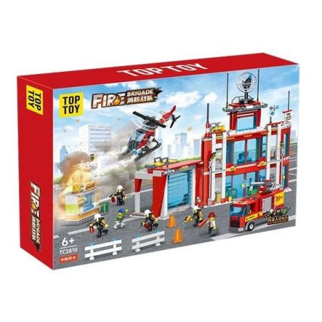 TOP TOY TC2810 2810 ĐỘI CHỮA CHÁY bộ đồ chơi xếp lắp ráp ghép mô hình City FIRE BRIGADE Thành Phố 1055 khối